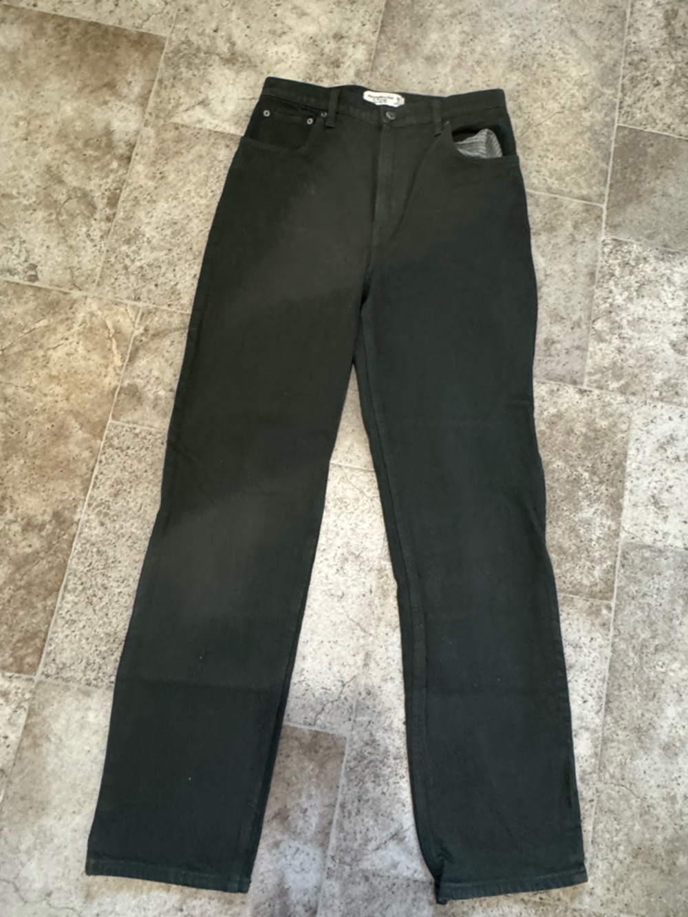 Abercrombie & Fitch Women's Boyfriend Jeans - Black